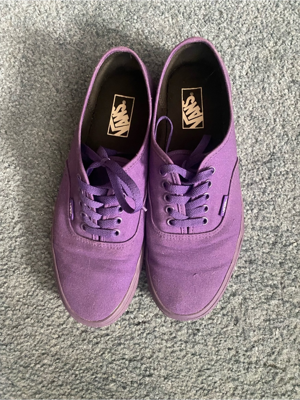 Vans Purple Canvas Low-Top Sneakers